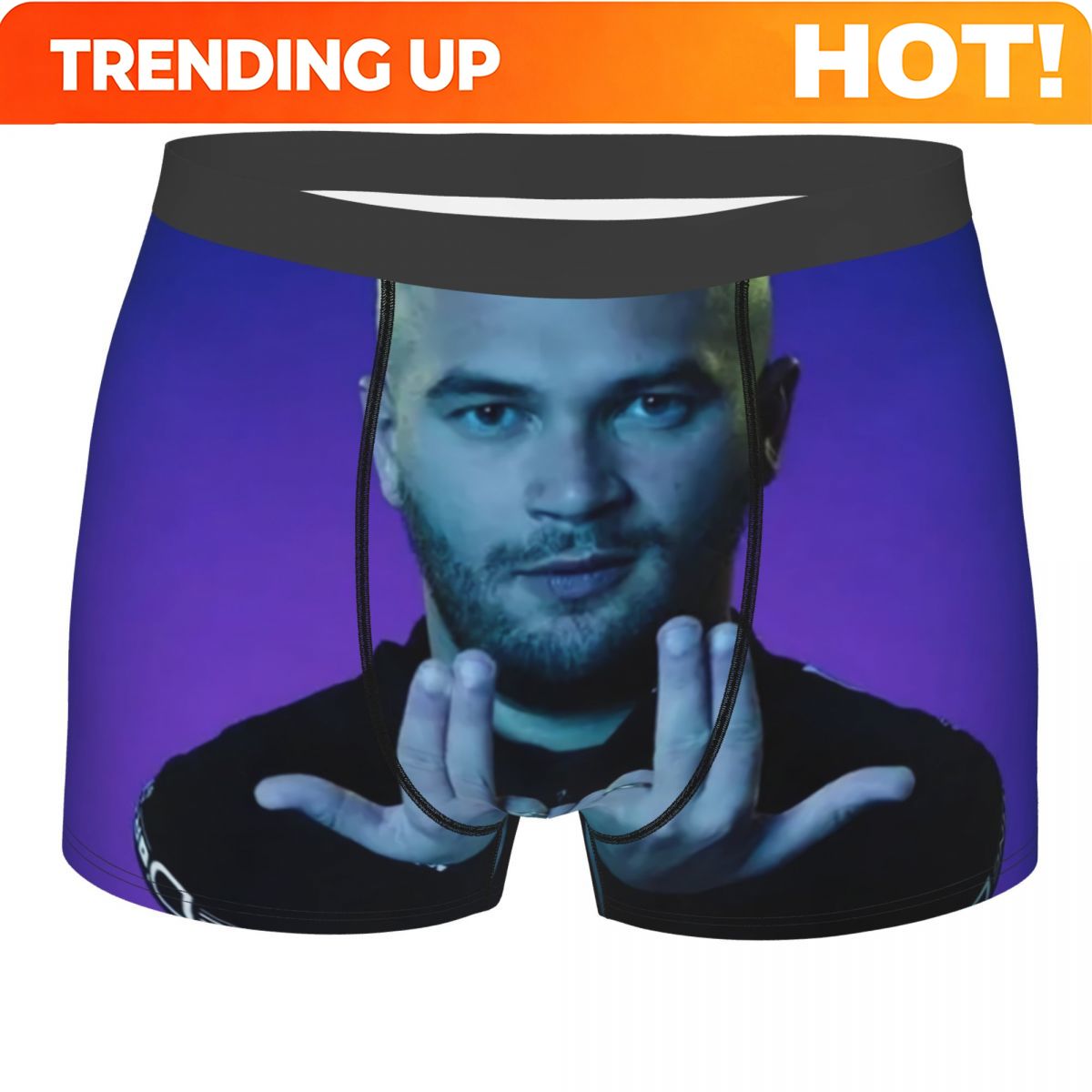 Boyshort Underwear - 맞춤형 참신한 프랑스 래퍼 줄 복서