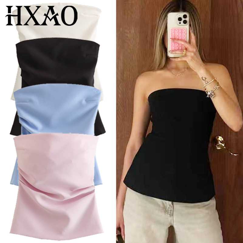 Strapless Bra Backless - HXAO 코르셋 튜브탑 여성 여름 2025