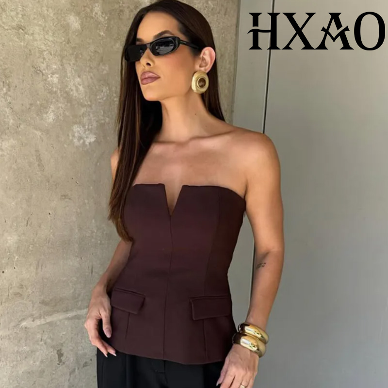 Strapless Bra Backless - HXAO 스트랩리스 튜브탑 여성 코르셋 섹시