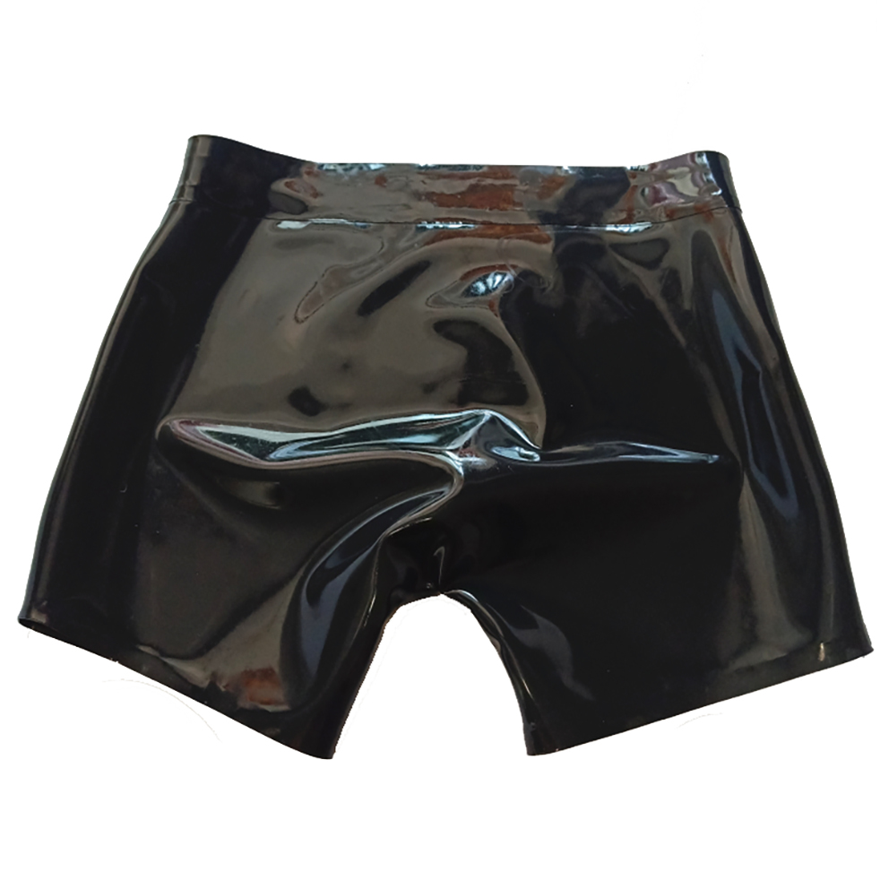 섹시한 블랙 라텍스 남성용 반바지 고무 팬티, 불룩한  - Boyshort Underwear 리뷰 및 가격