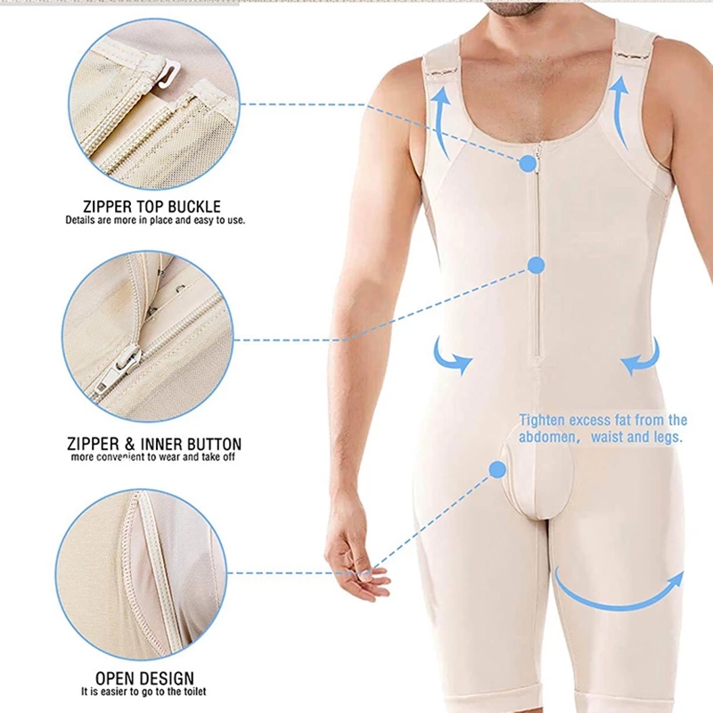 남성용 Shapewear 바디 슈트 전신 셰이퍼 압축  - Shapewear Bodysuit Firm 리뷰 및 가격
